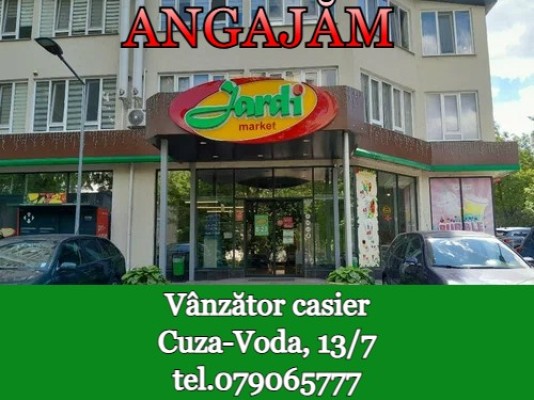 Vanzator - casier (centru comercial TORO str.Pan.Halippa, 6)