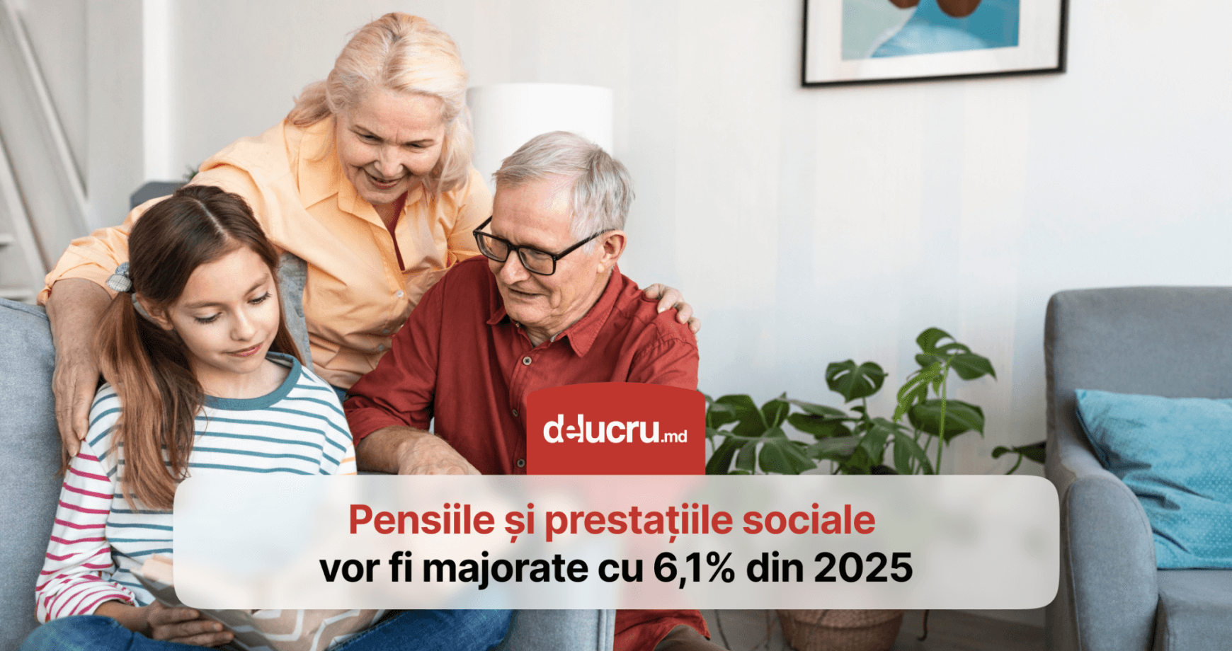 Pensiile și prestațiile sociale vor fi indexate cu 6,1%