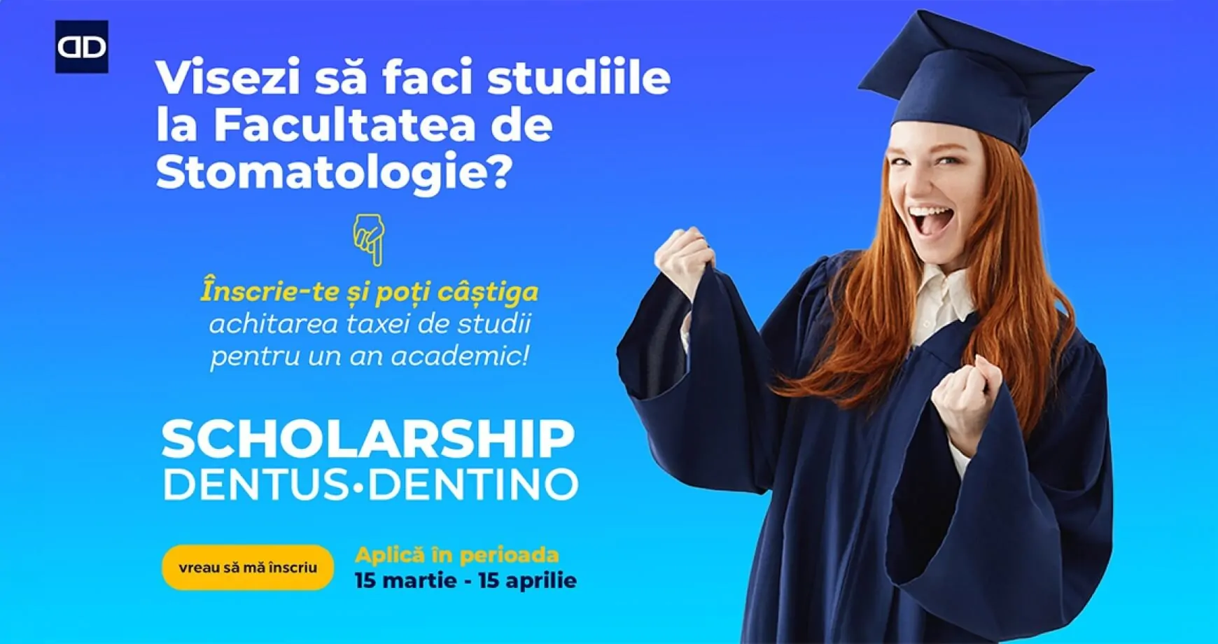 Ești student la stomatologie? Participă la Scholarship-ul Dentus•Dentino!