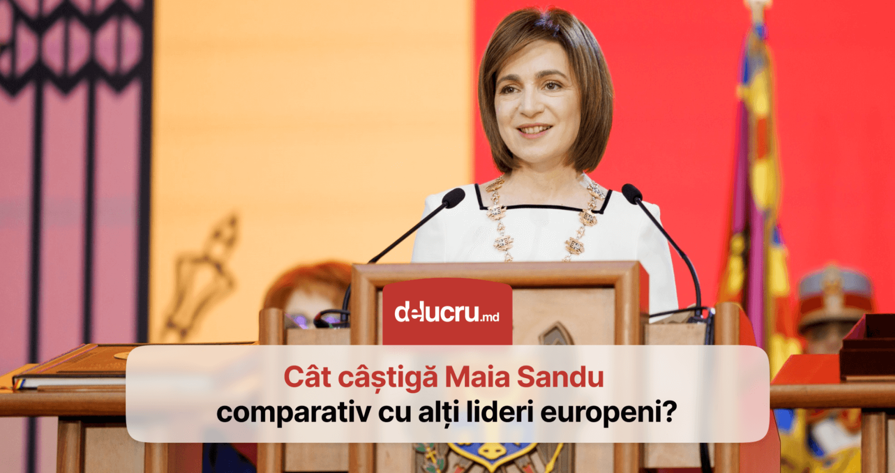 Clasament: Maia Sandu, printre demnitarii din Europa cu cel mai mic salariu