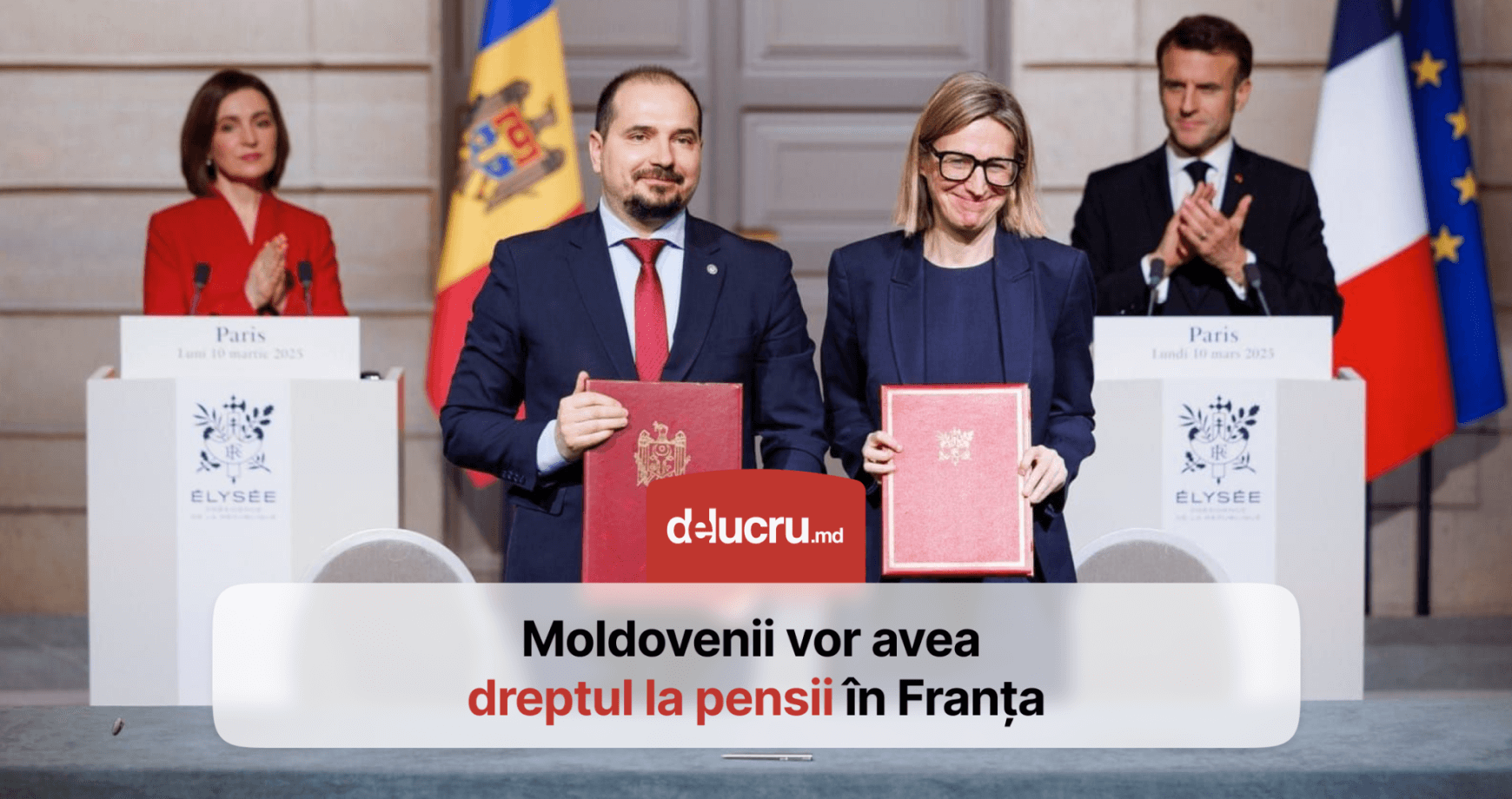 Cetățenii Moldovei vor putea primi pensii în Franța