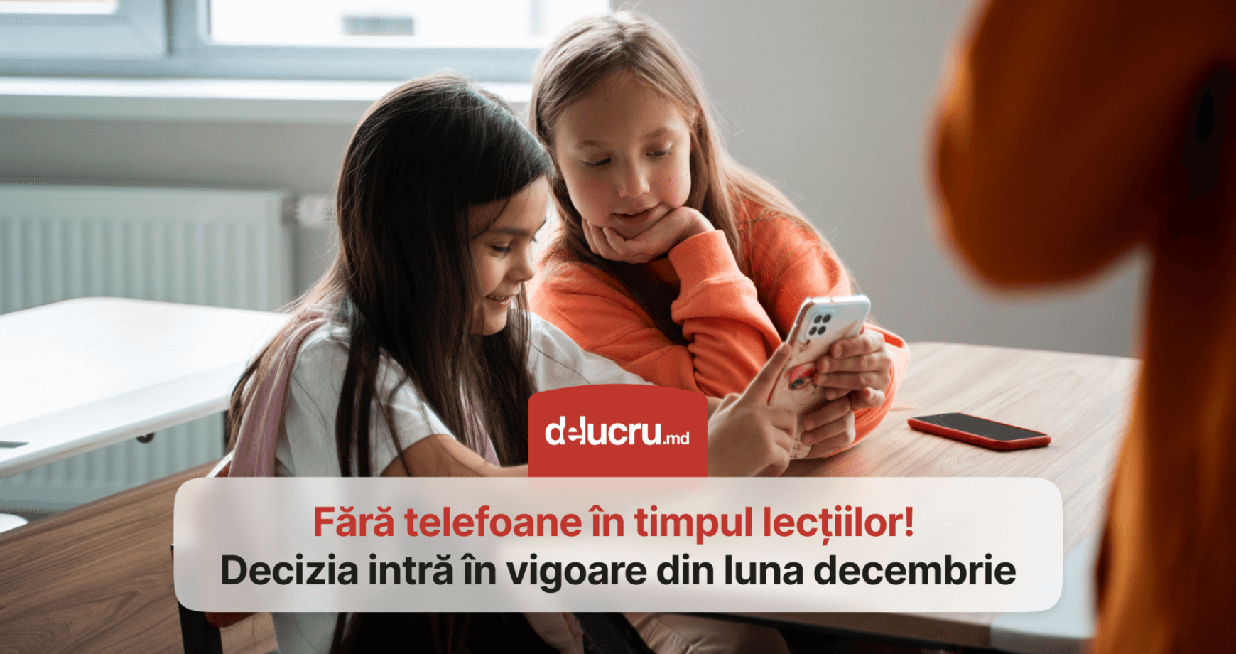 Fără telefoane mobile la lecții, din decembrie!