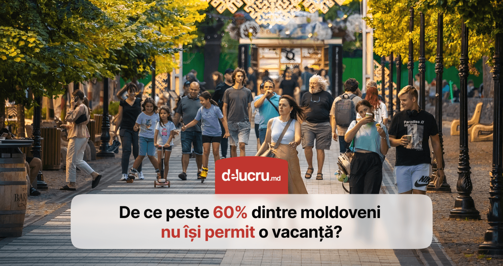 Mai mult de 6 din 10 moldoveni nu-și pot permite o vacanță